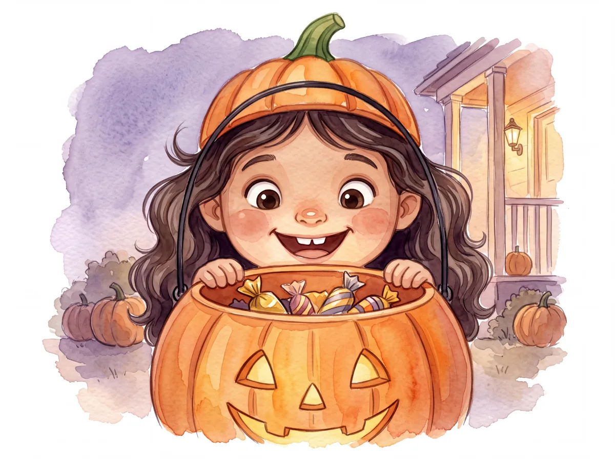 Illustration from Your child's First Trick-or-Treat