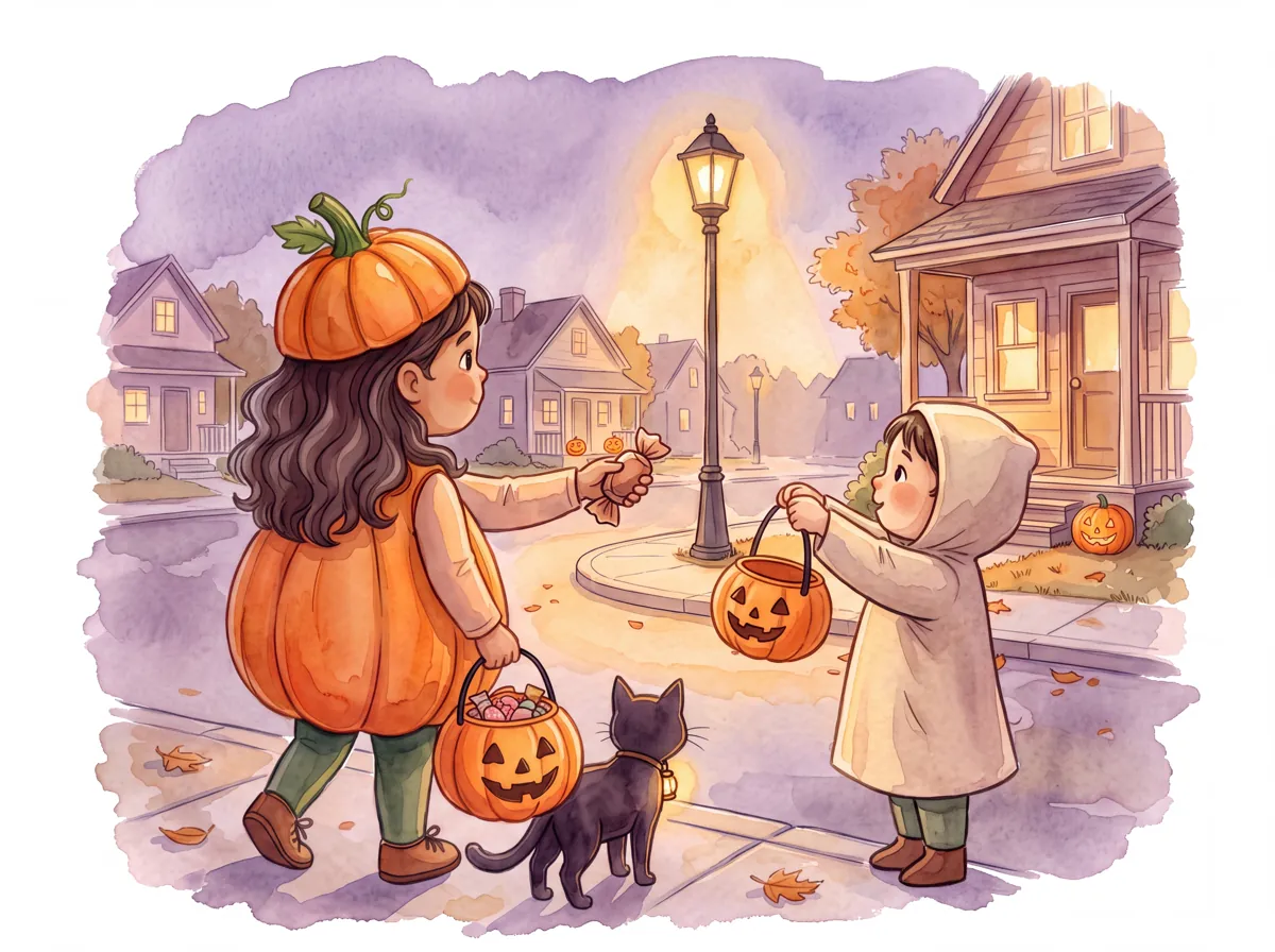 Illustration from Your child's First Trick-or-Treat